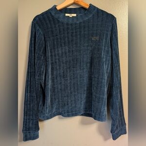 Vans Teal Blue Crew Neck Sweater Women's Size Small